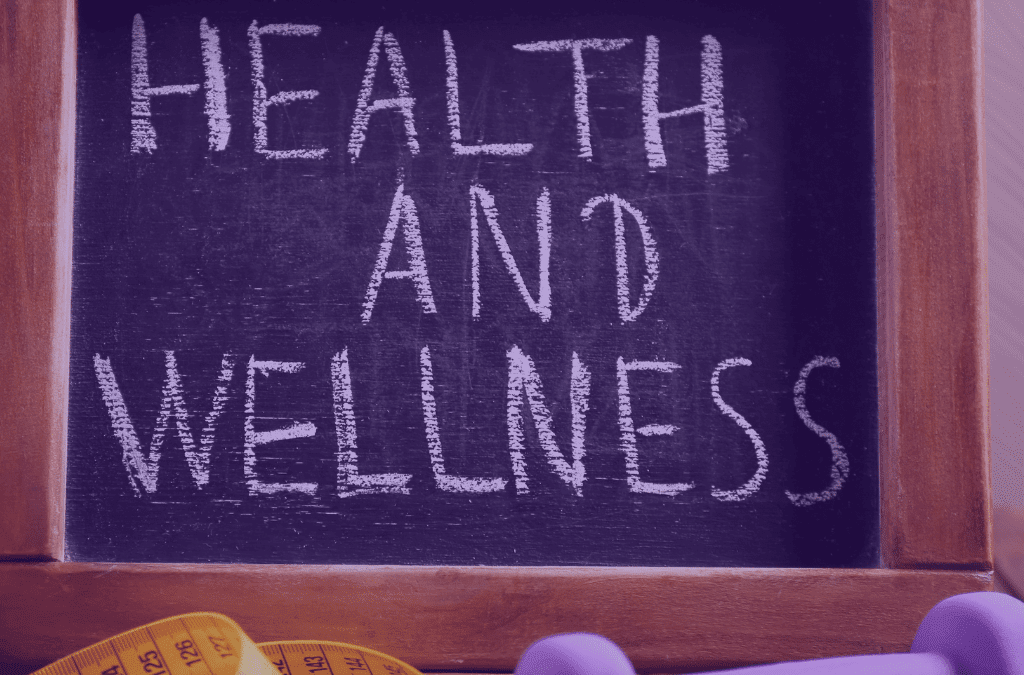 Health & Wellness written on a chalkboard